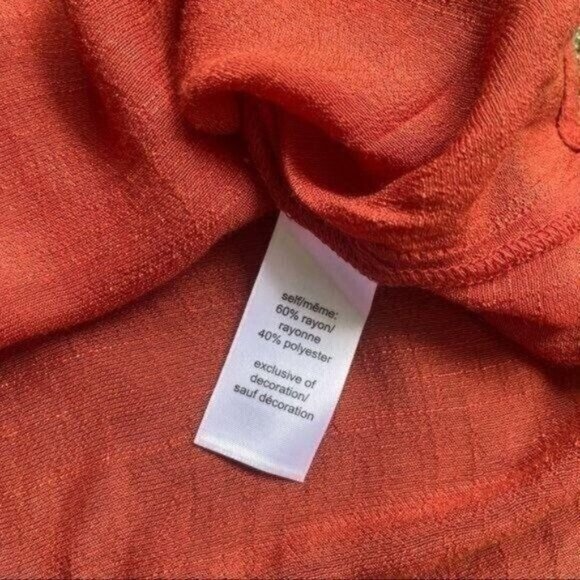 Maurices Burnt Orange Plus Size Long Sleeve Top - Picture 11 of 12